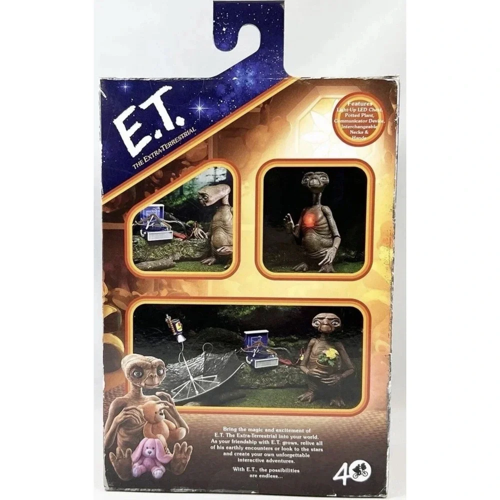 E.T. The Extraterrestrial 40th Anniv. ET Ultimate Deluxe Action Figure with NECA - Picture 4 of 5